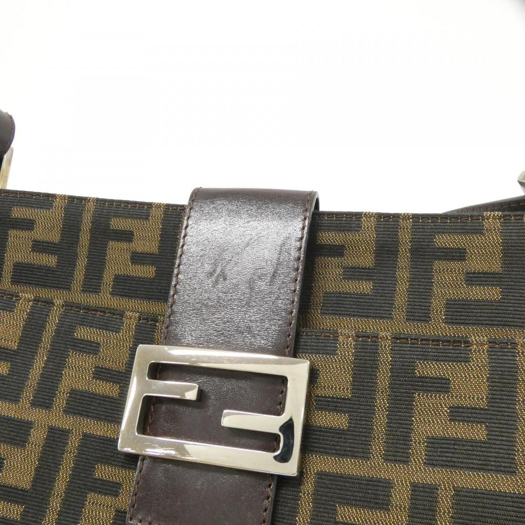 Fendi 26720 Canvas Shoulder Bag