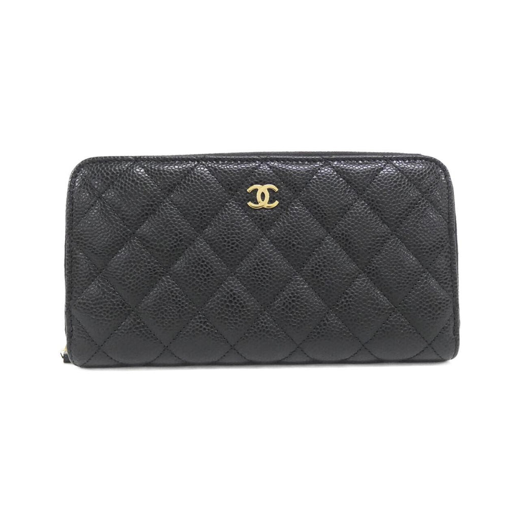 Chanel Timeless Classic Caviar Skin Long Wallet