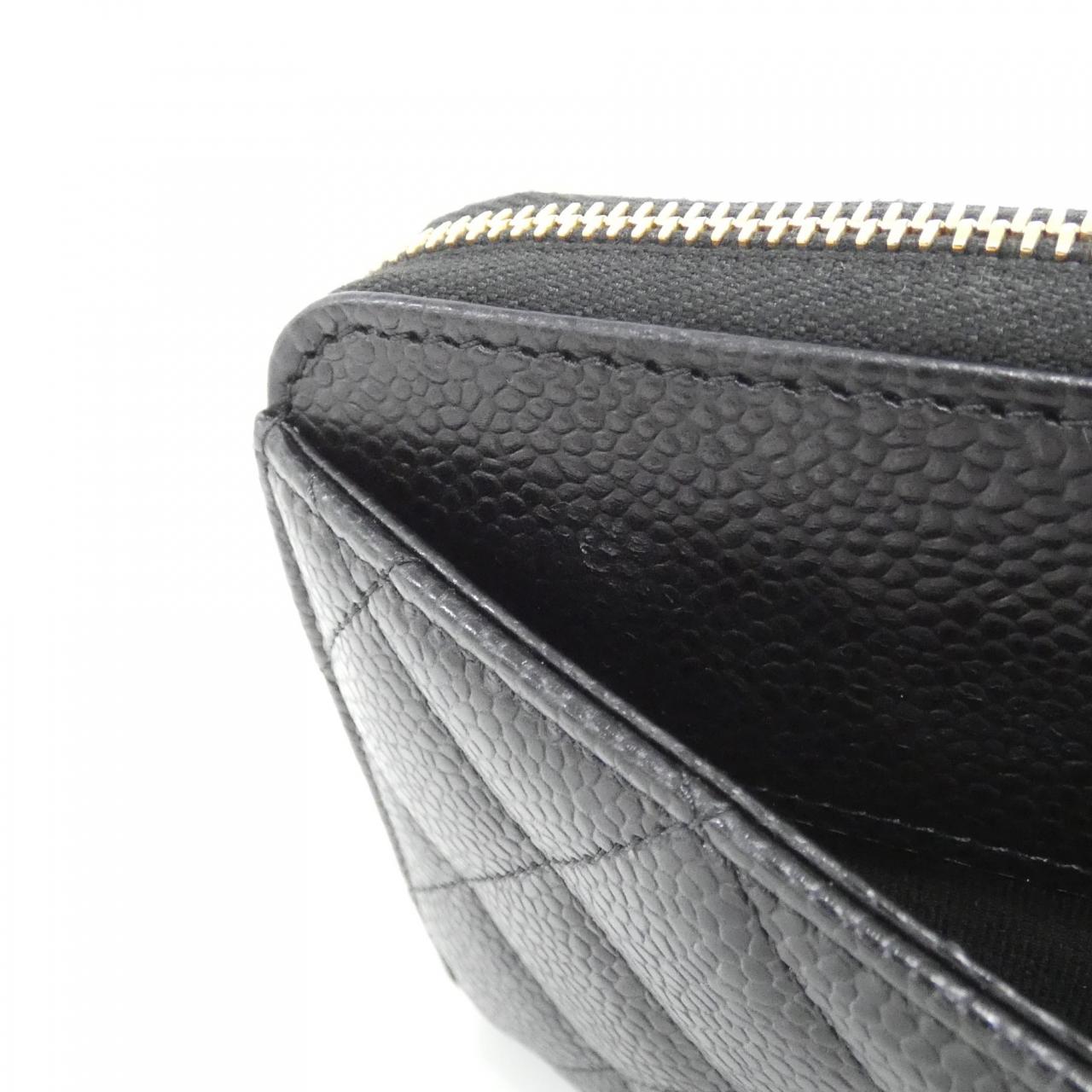 Chanel Timeless Classic Caviar Skin Long Wallet