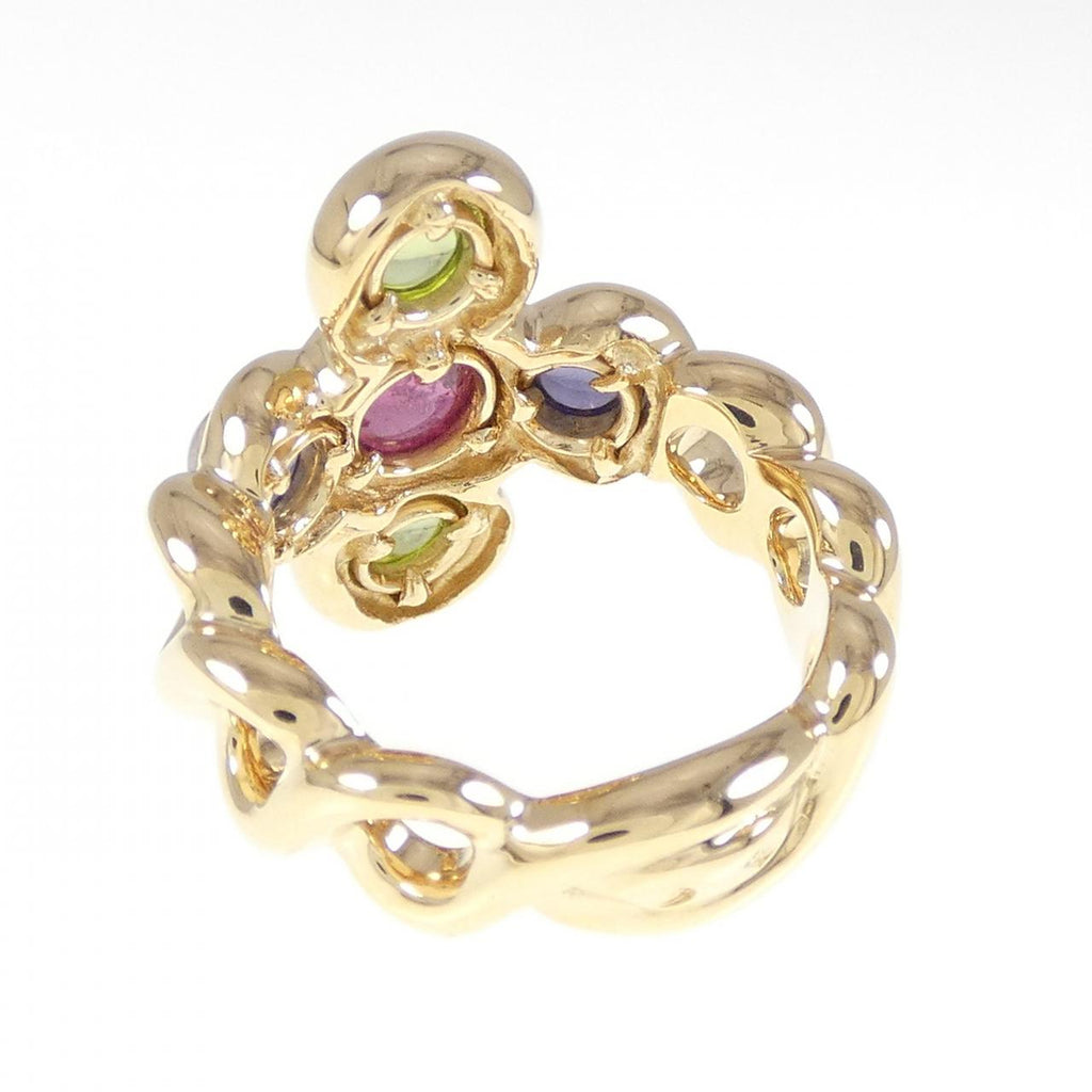 Chanel 750 Yellow Gold Color Stone Ring