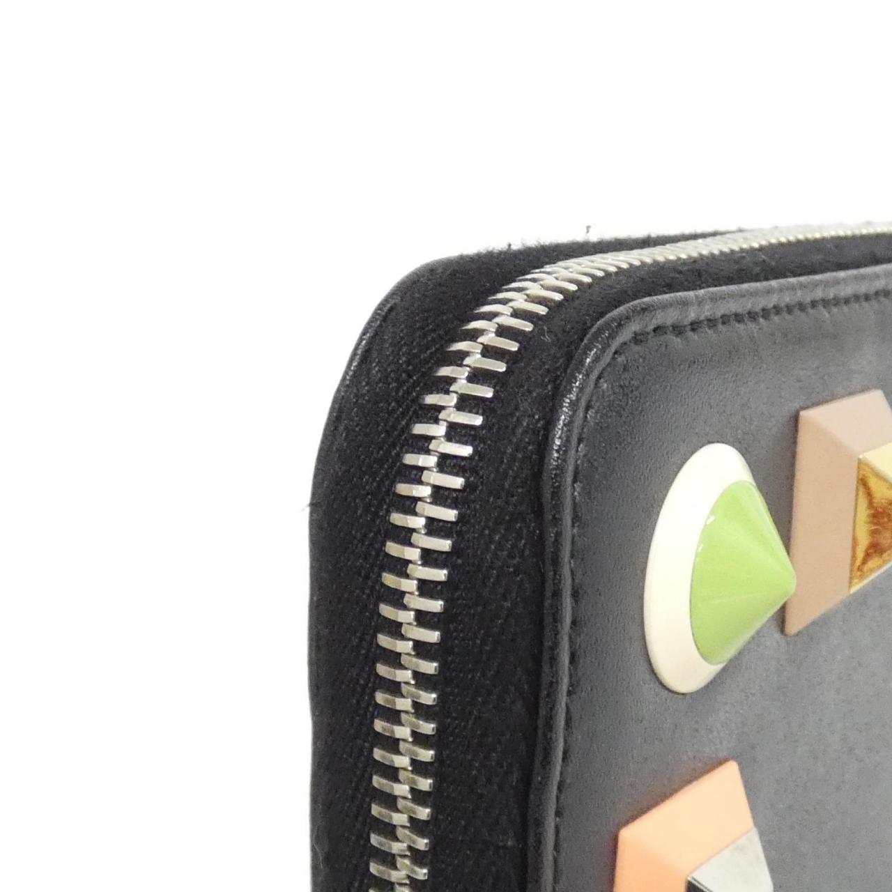 Fendi 8M0299 SR0 Calfskin Long Wallet