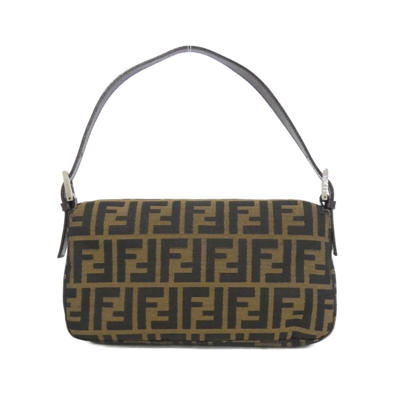Fendi Baguette Canvas Shoulder Bag