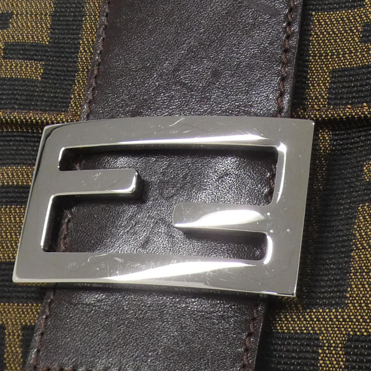 Fendi Baguette Canvas Shoulder Bag