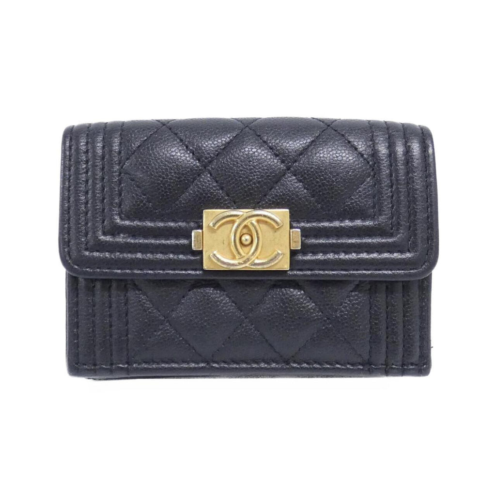 Chanel Boy Chanel Caviar Skin Wallet
