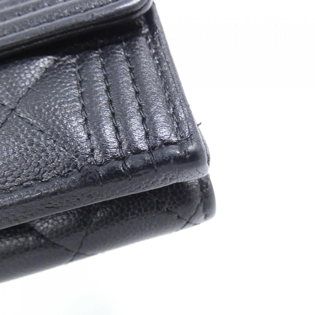 Chanel Boy Chanel Caviar Skin Wallet