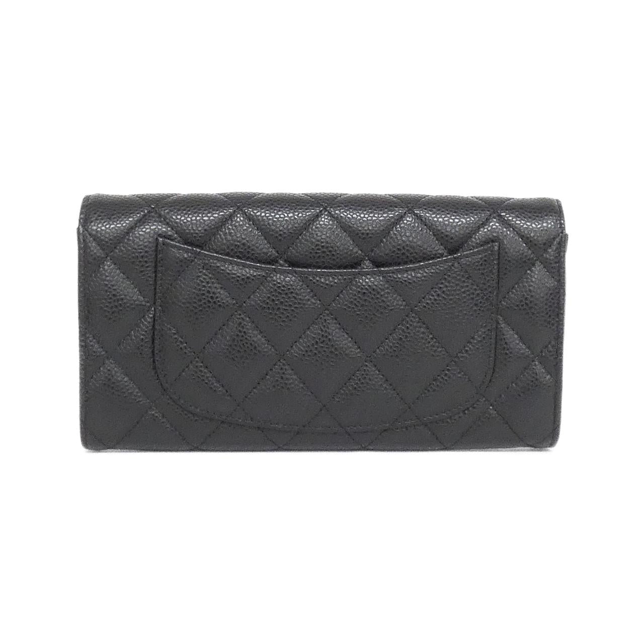 Chanel Timeless Classic Caviar Skin Long Wallet