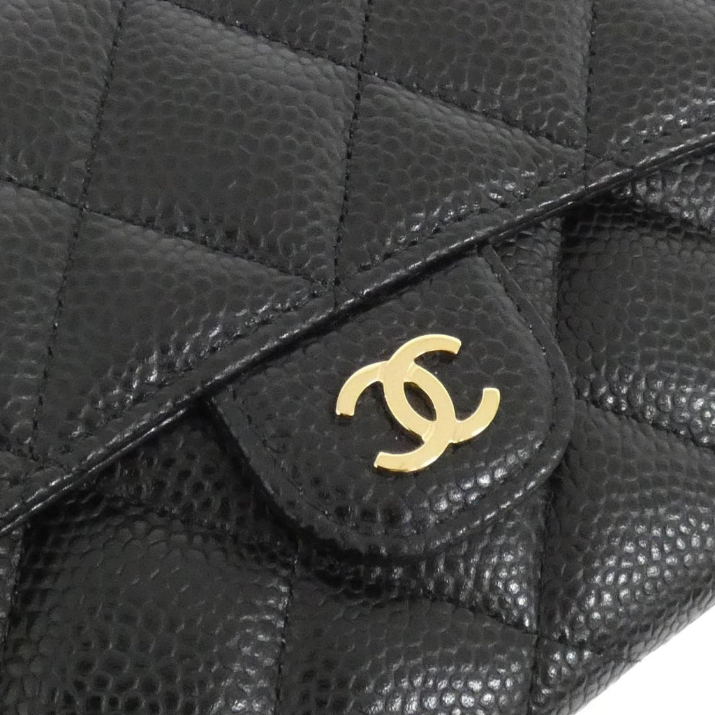 Chanel Timeless Classic Caviar Skin Long Wallet