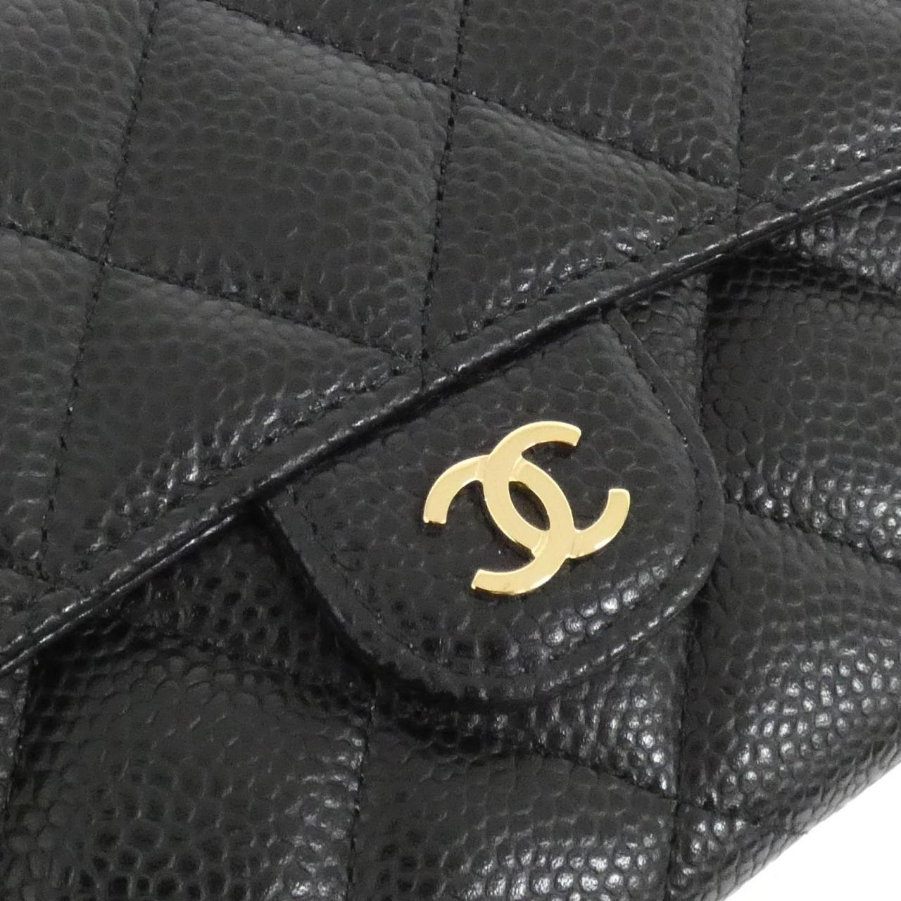 Chanel Timeless Classic Caviar Skin Long Wallet