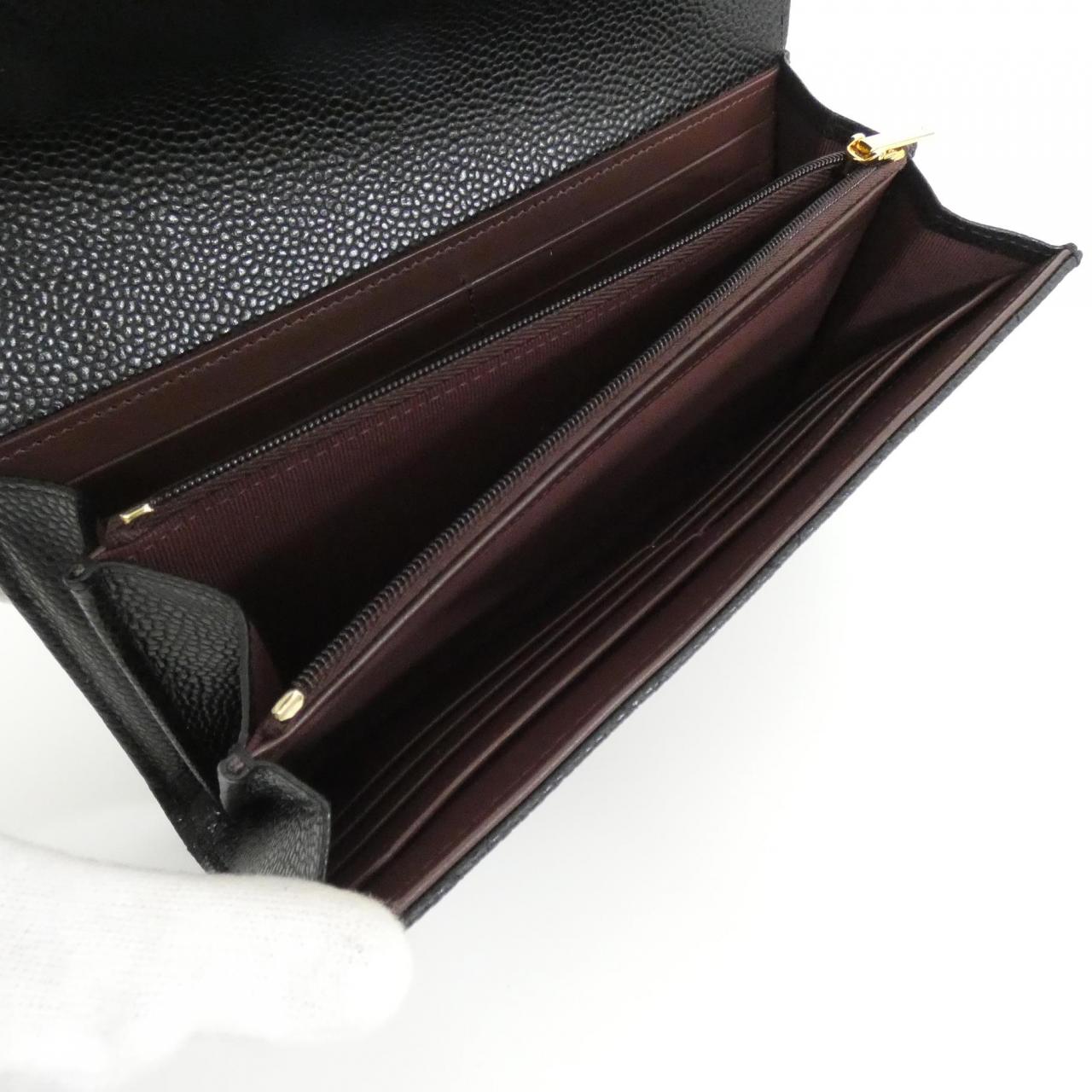 Chanel Timeless Classic Caviar Skin Long Wallet