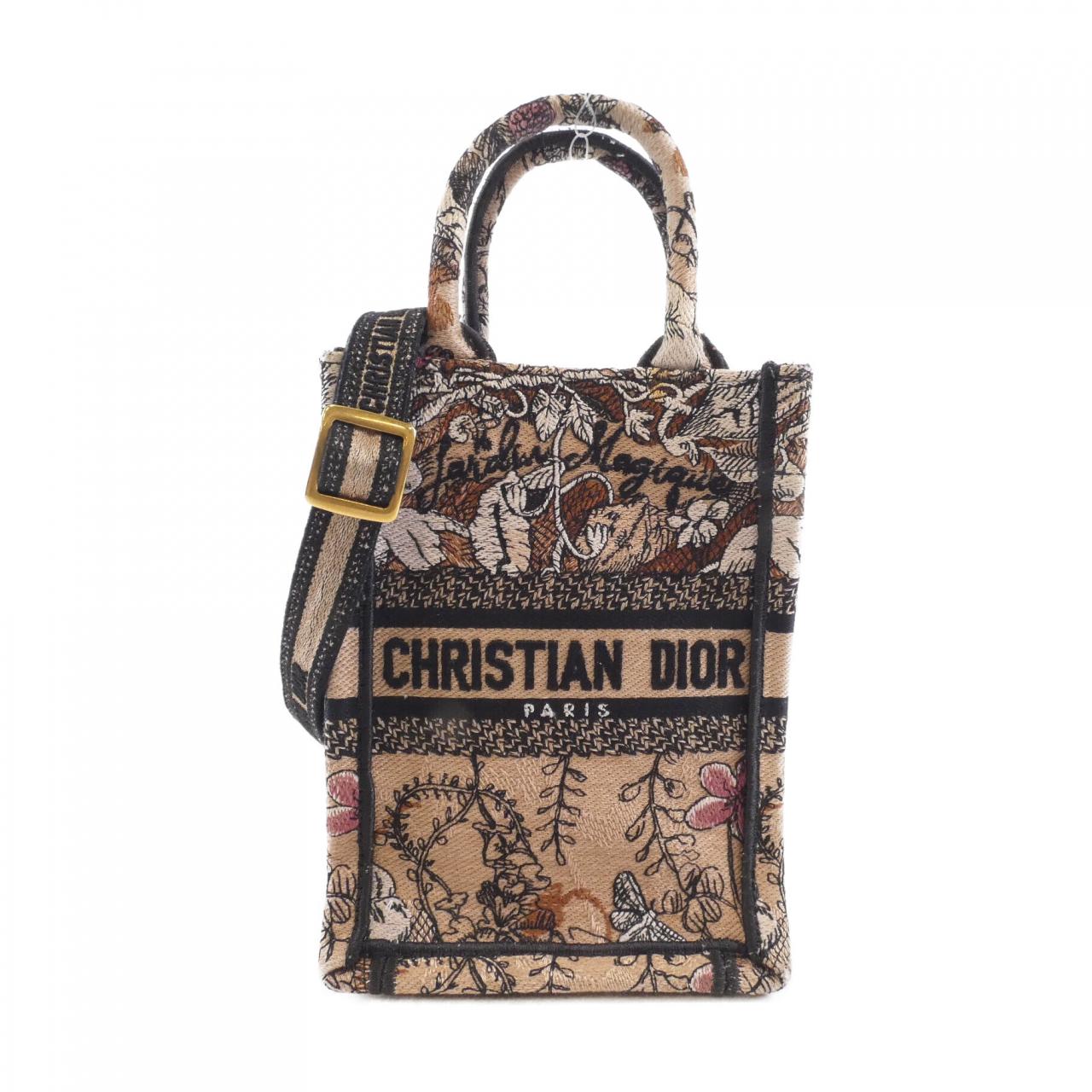 Christian Dior DIOR JARDIN MAGIQUE Book Tote Mini Canvas Bag