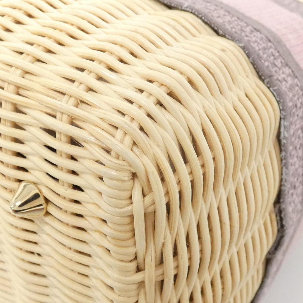 Christian Dior Toile de Jouy Sauvage Wicker Canvas Bag