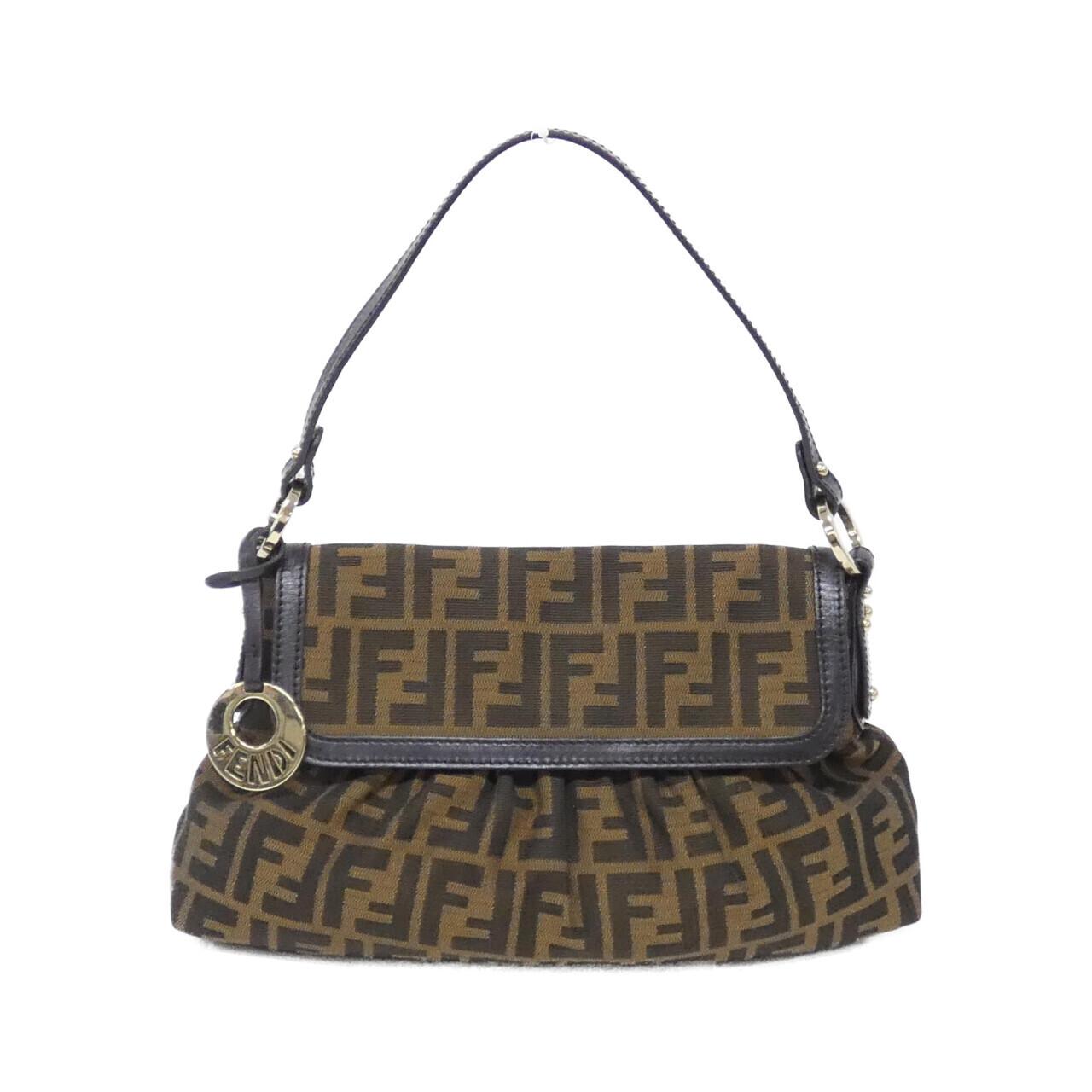 Fendi 8BR445 JWU Canvas Shoulder Bag