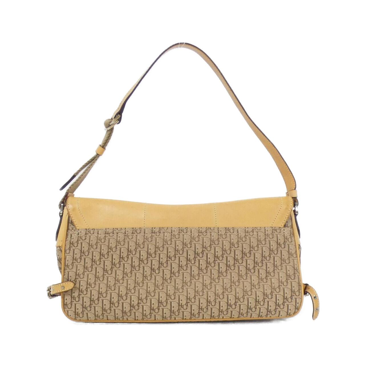 Christian Dior Canvas Leather Shoulder Bag