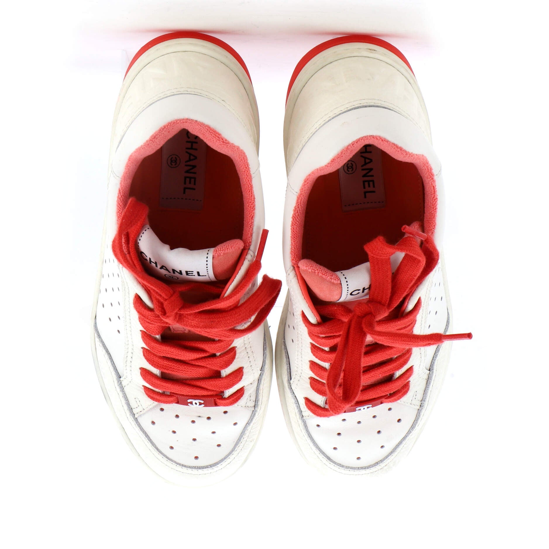 Women's Logo Low-Top Sneakers Leather