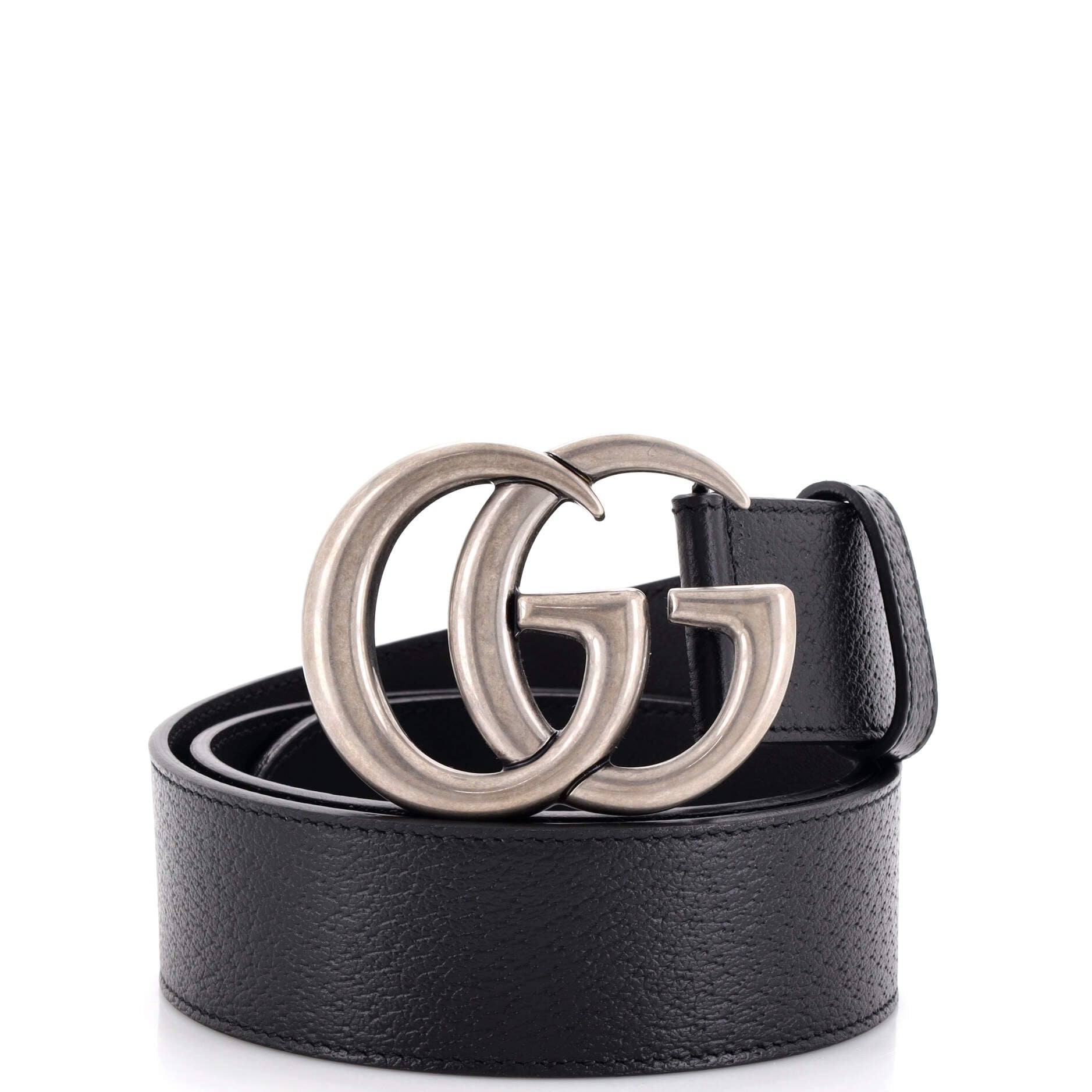 GG Marmont Belt Embossed Leather Wide 80