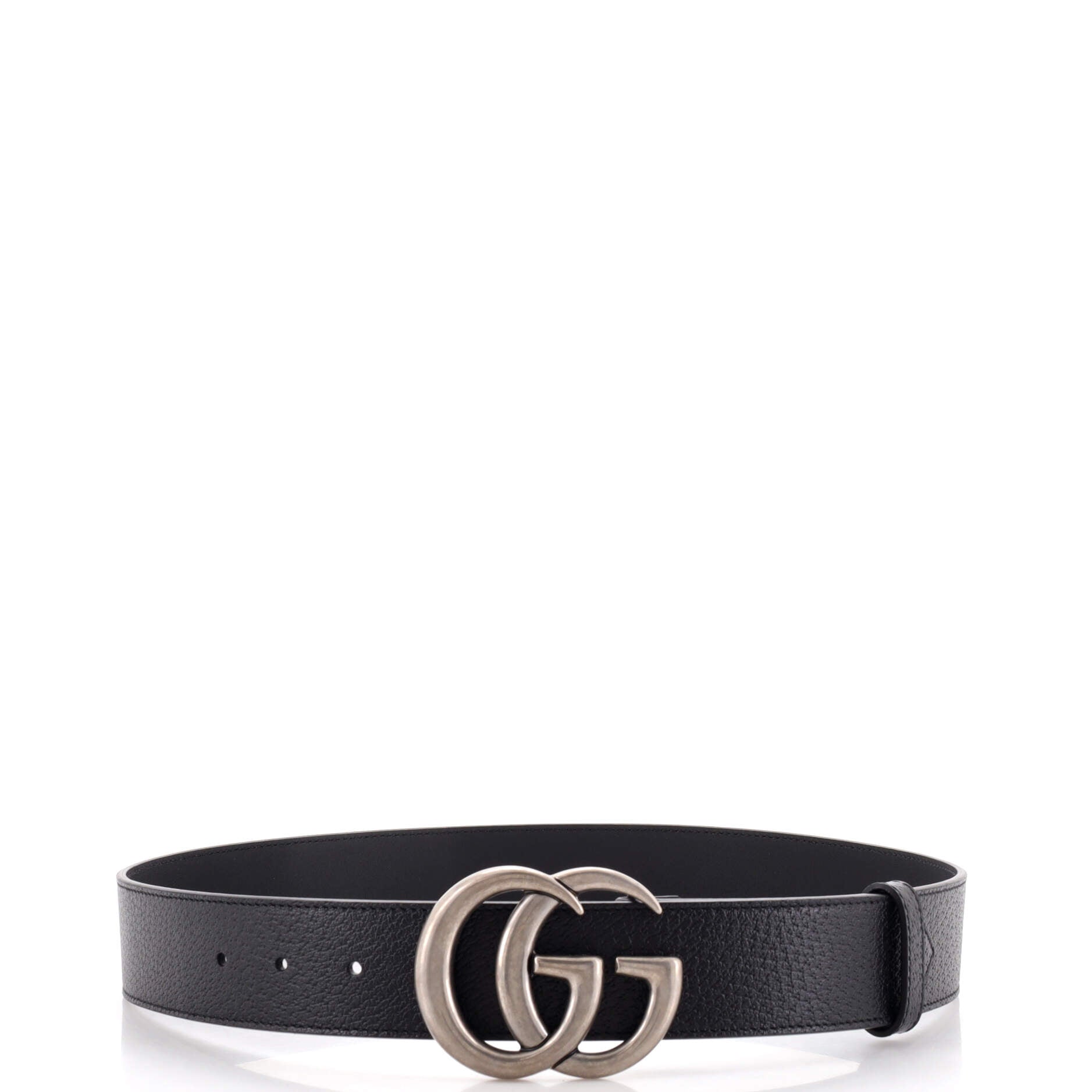 GG Marmont Belt Embossed Leather Wide 80
