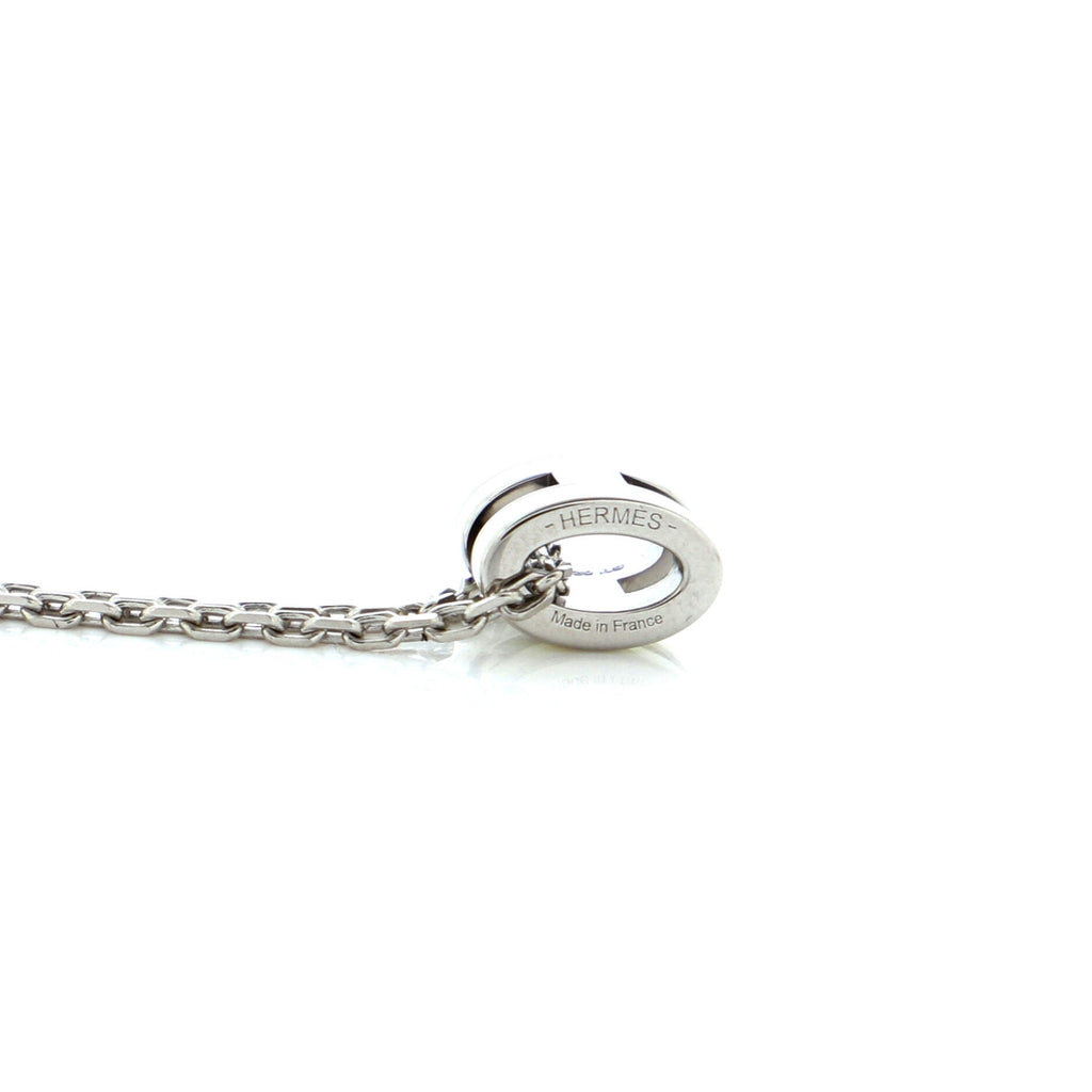 Pop H Pendant Chain Necklace Metal and Enamel Mini