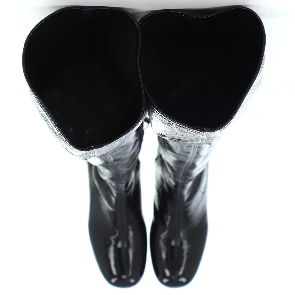 Women's Naplak Block Heel Over The Knee Boots Patent
