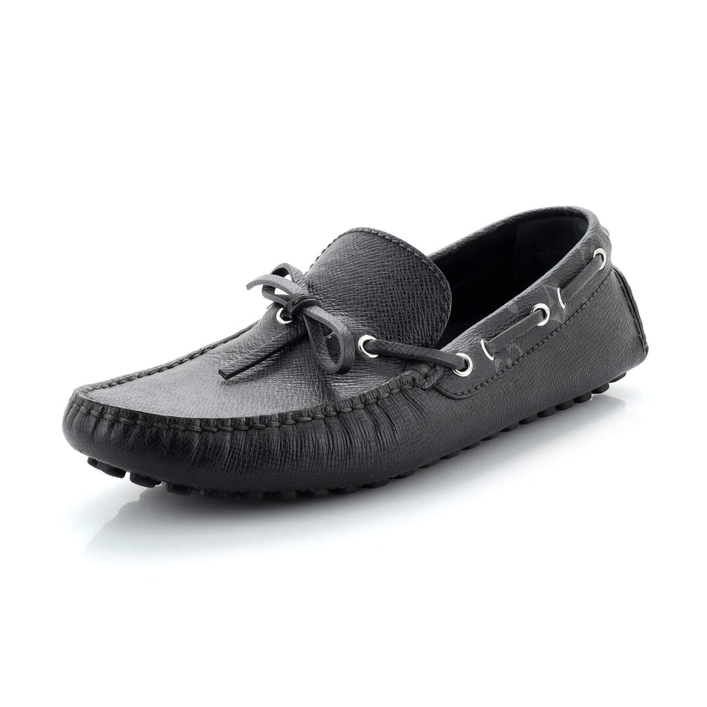 Men's Arizona Moccasins Taiga Leather and Monogram Eclipse Canvas