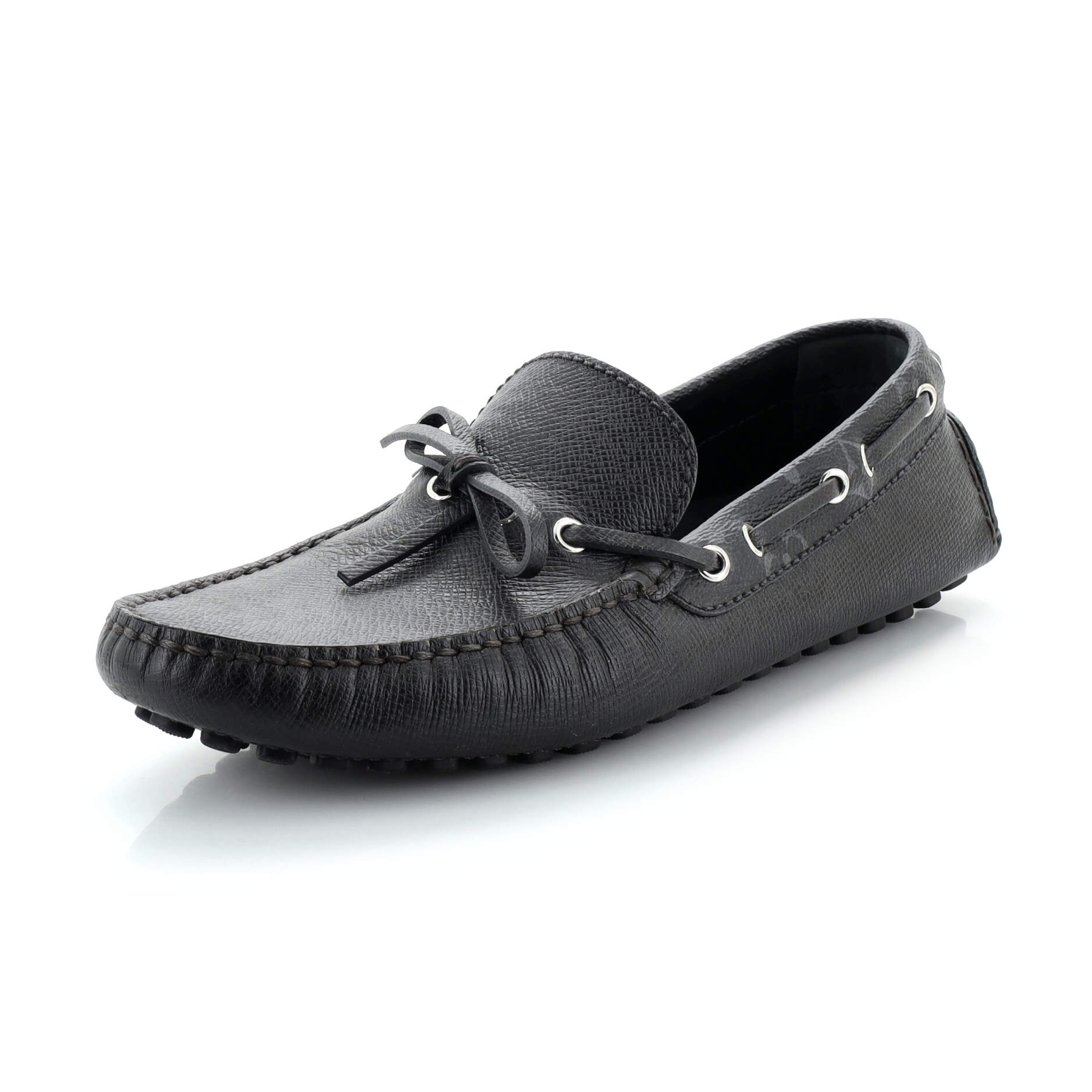 Men's Arizona Moccasins Taiga Leather and Monogram Eclipse Canvas