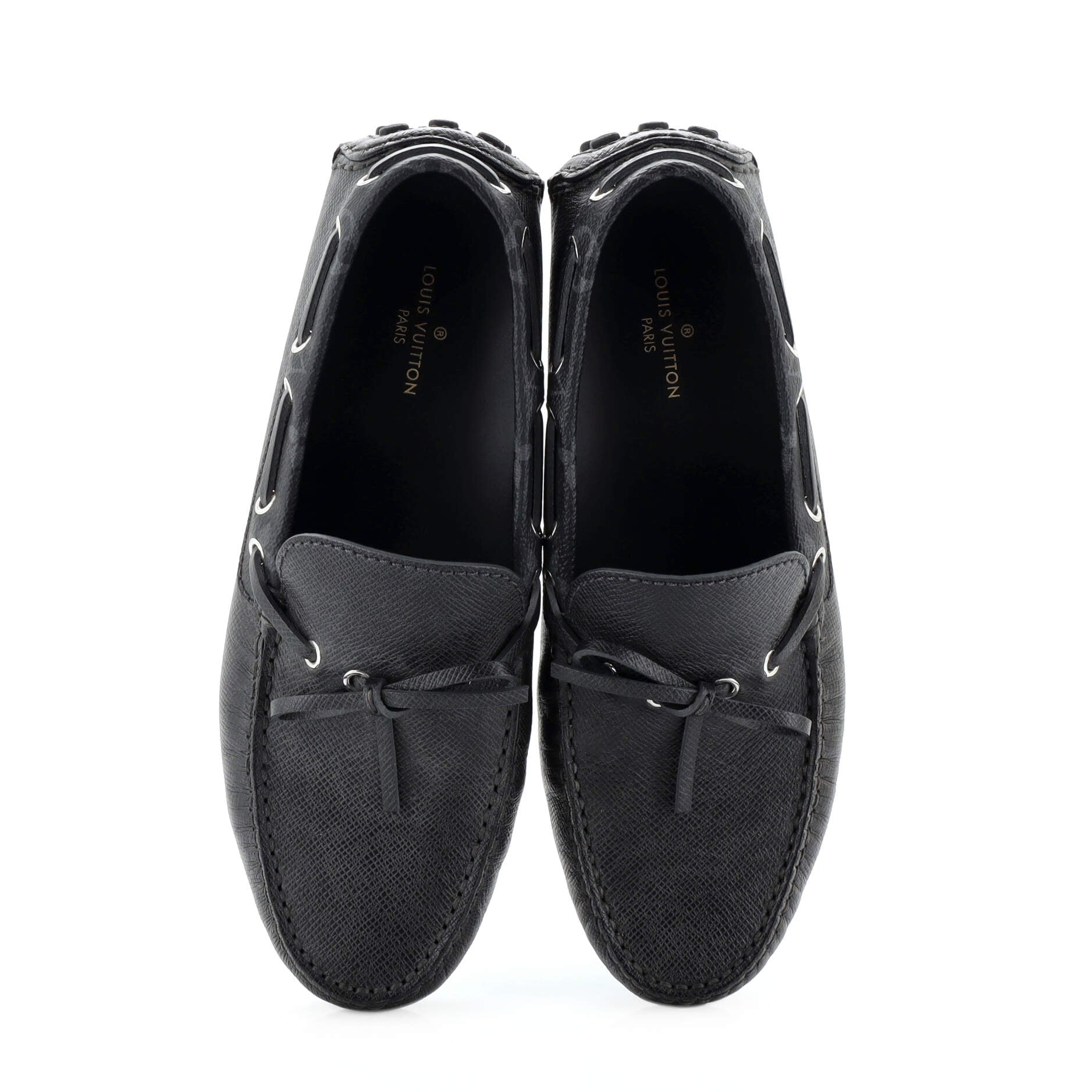 Men's Arizona Moccasins Taiga Leather and Monogram Eclipse Canvas