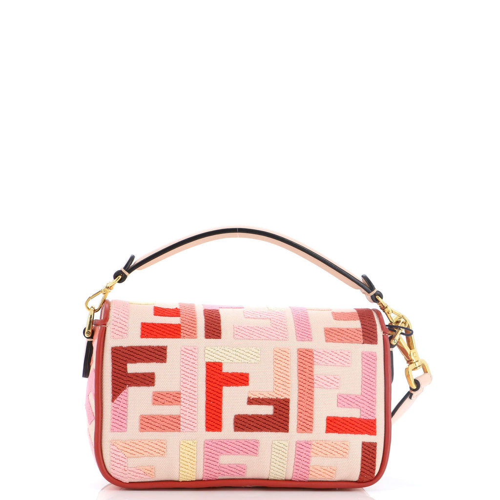 Baguette NM Bag Zucca Embroidered Canvas Mini