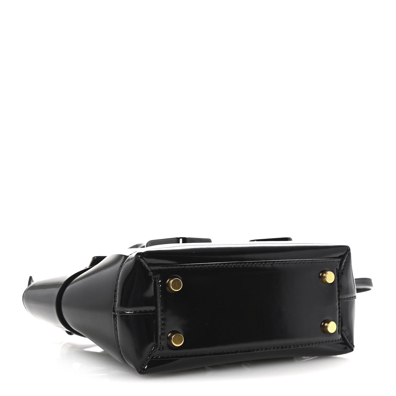 Patent Maxi Intrecciato Mini Arco Black