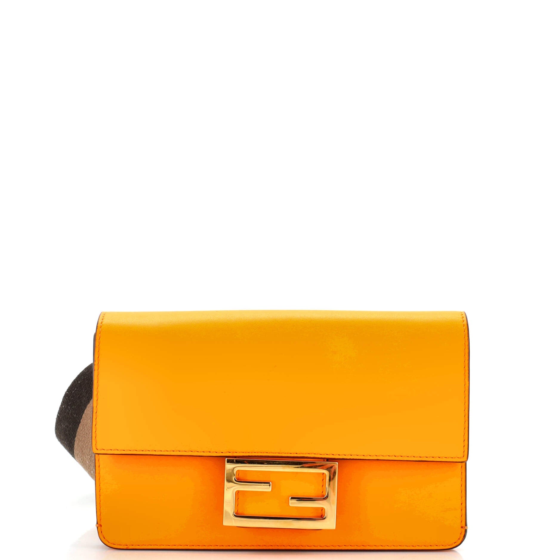 Flat Baguette Bag Leather Mini