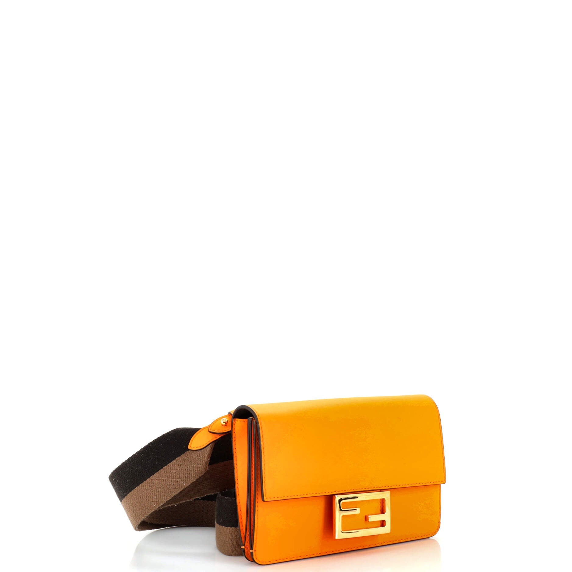 Flat Baguette Bag Leather Mini