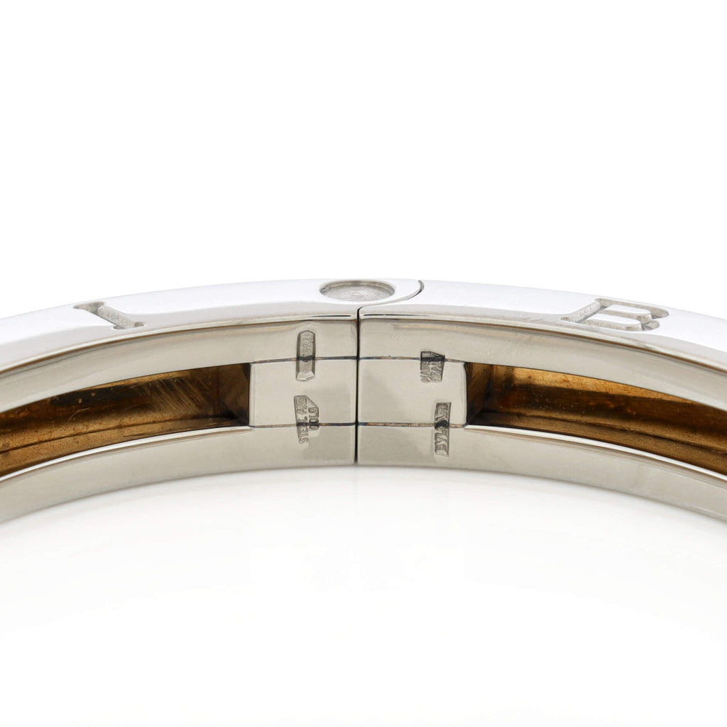 B.Zero1 Hinged Bangle Bracelet 18K Yellow Gold and Stainless Steel 7mm