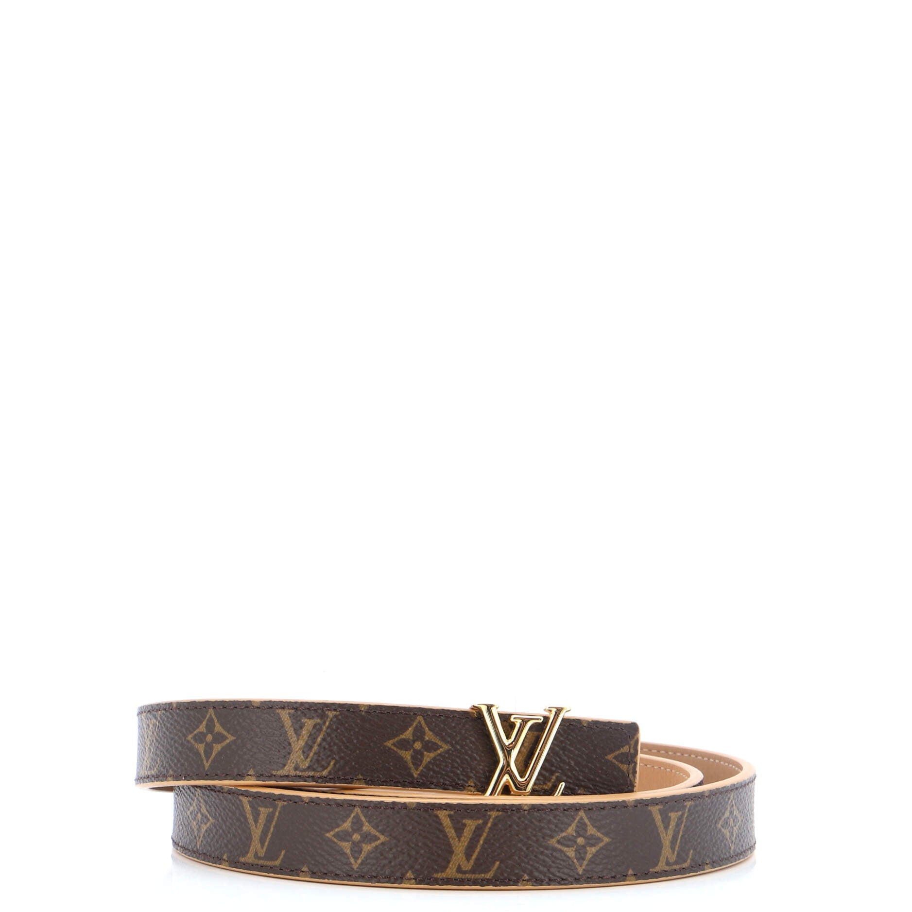 LV Initiales Reversible Belt Monogram Canvas and Leather Thin 80