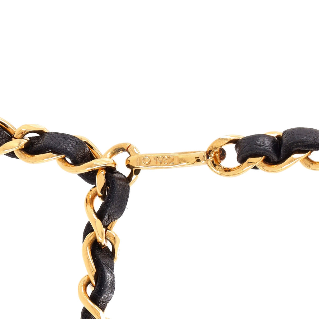 Vintage Medallion Chain Belt Metal and Leather 95