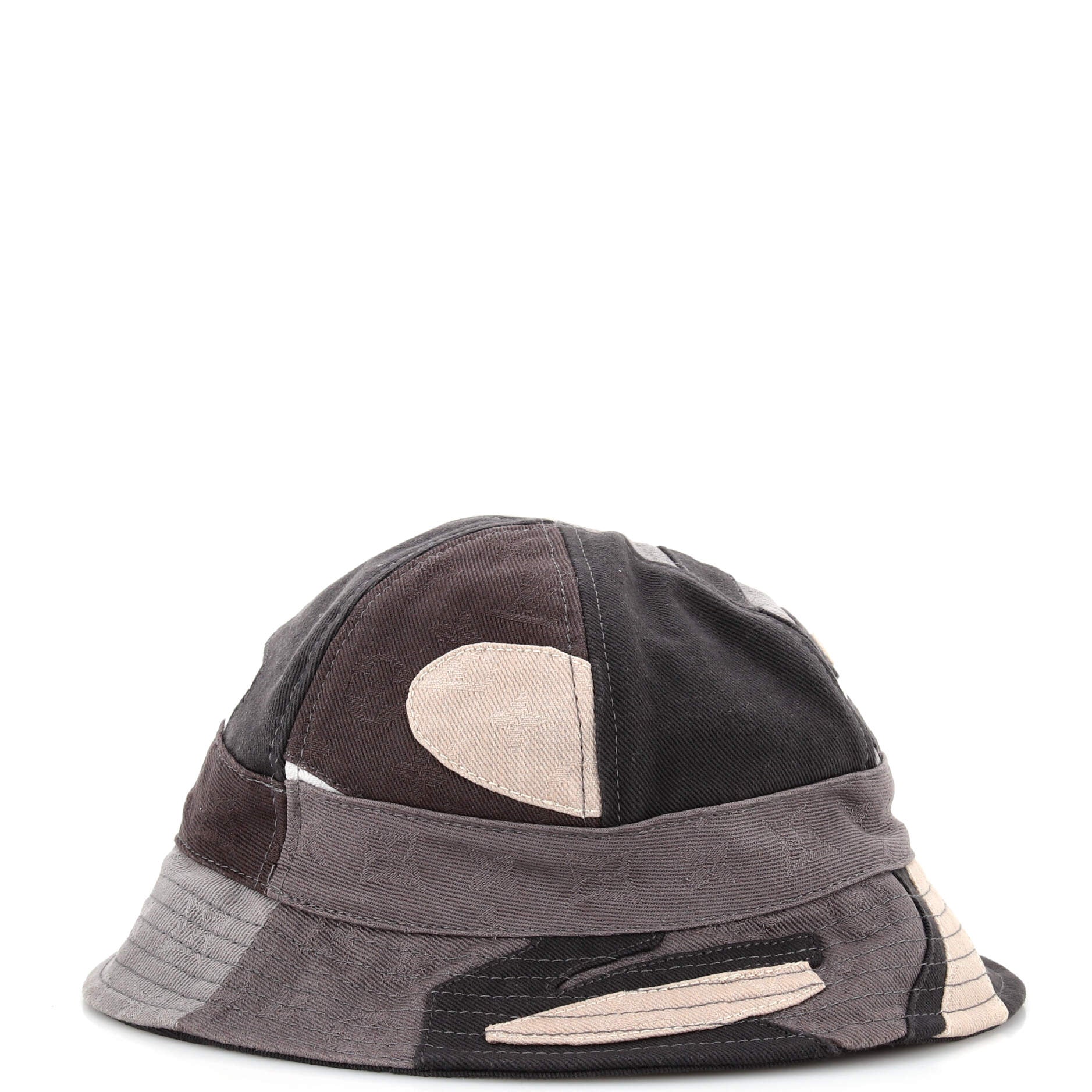 LV Portrait Bucket Hat Patchwork Graphic Monogram Cotton