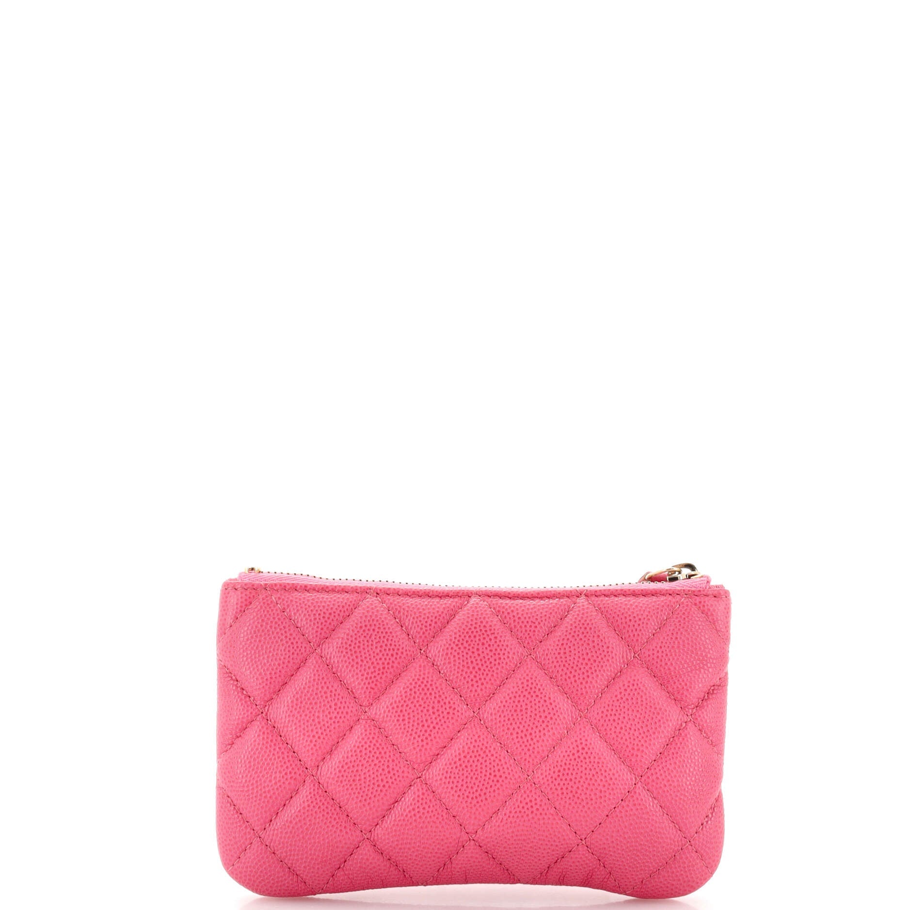 Classic O Case Pouch Quilted Caviar Mini
