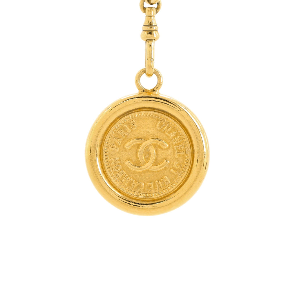 Vintage Medallion Logo Chain Belt Metal 75