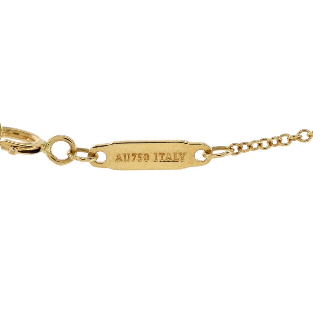 T Smile Pendant Necklace 18K Yellow Gold Mini