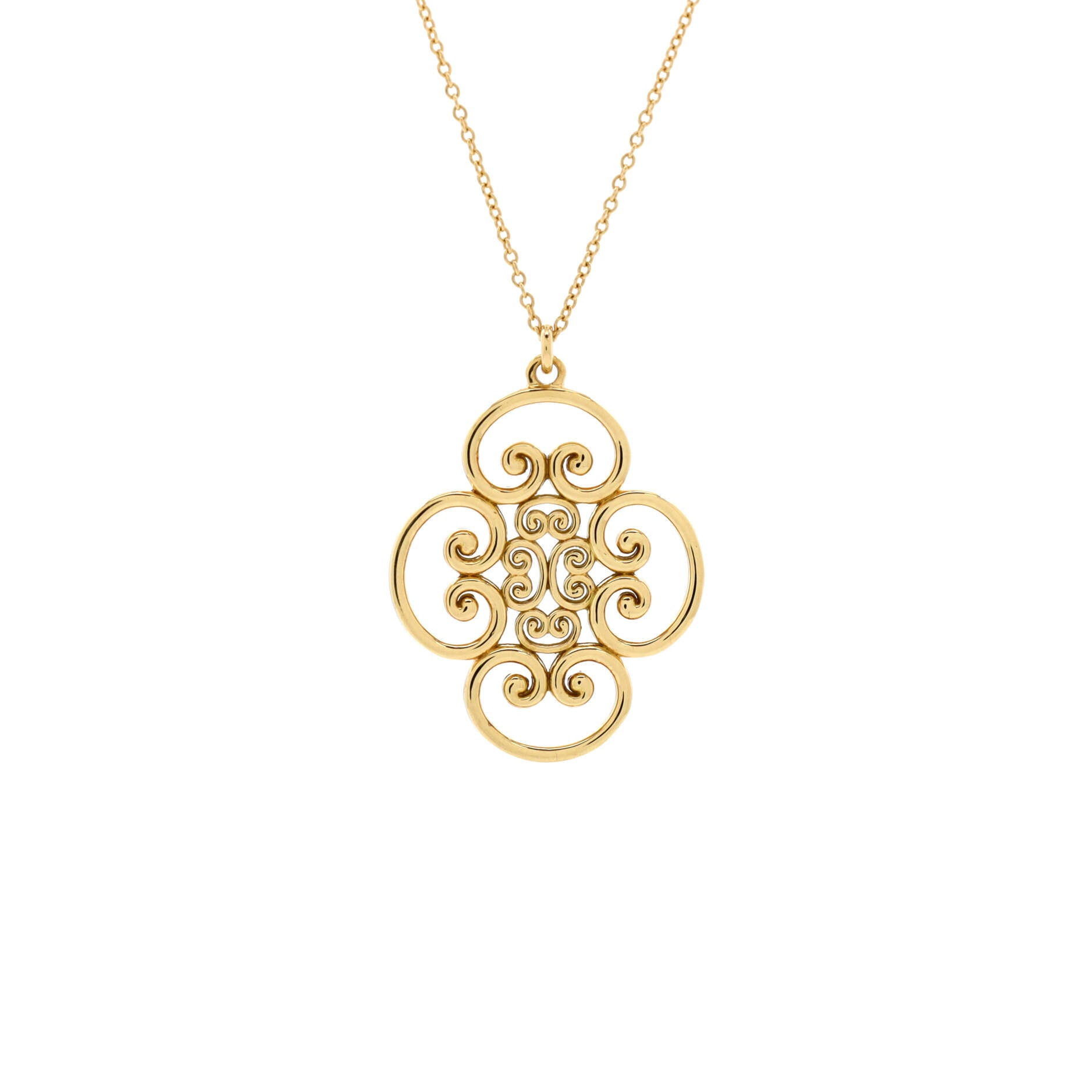 Venice Goldoni Pendant Necklace 18K Yellow Gold