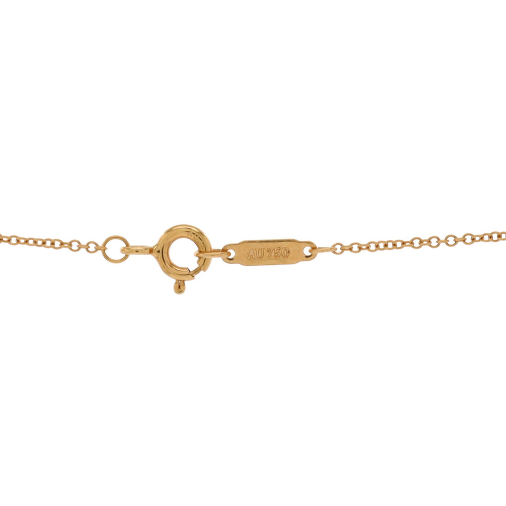 Daisy Key Pendant Necklace 18K Rose Gold with Diamond Small