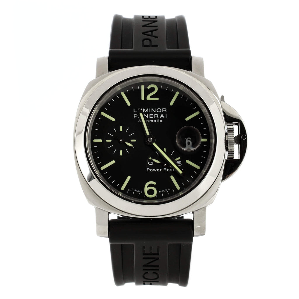 Luminor Power Reserve Automatic Watch Stainless Steel and Rubber 44