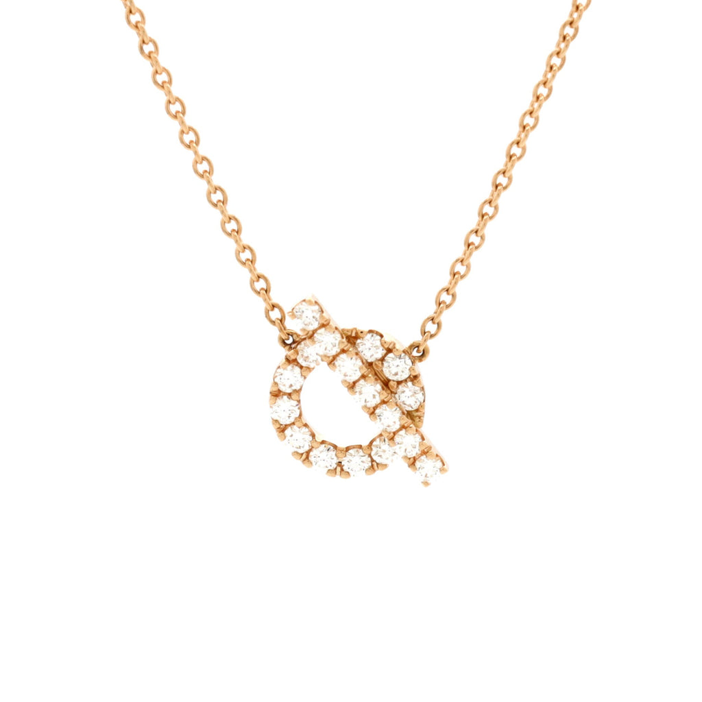 Finesse Pendant Necklace 18K Rose Gold and Diamonds