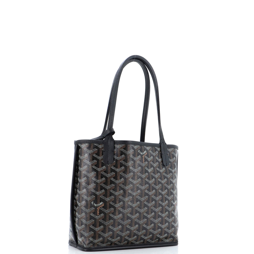 Anjou Reversible Tote Coated Canvas Mini