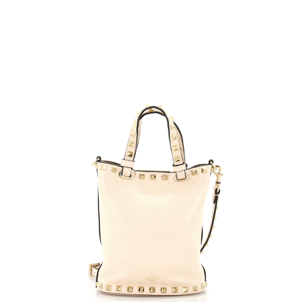 Rockstud Bucket Crossbody Bag Leather Mini