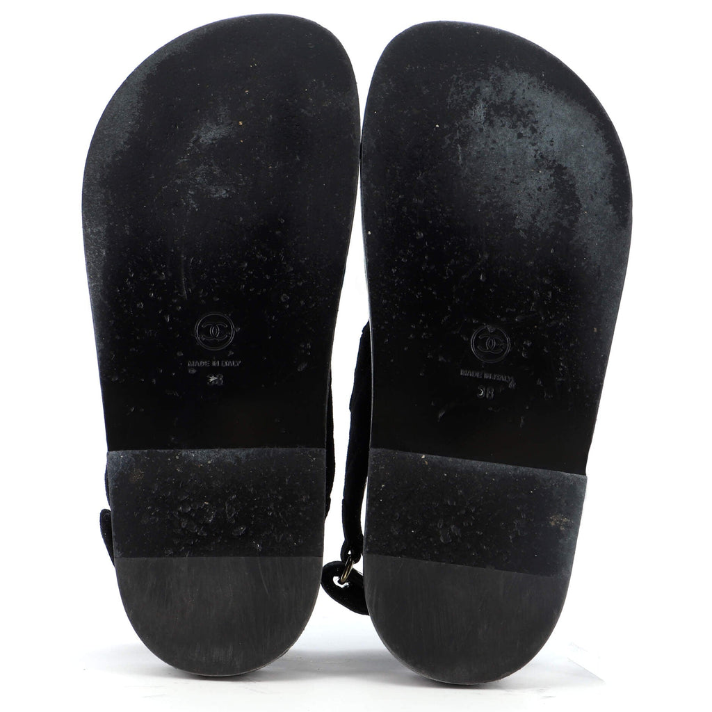 Women's Velcro Dad Sandals Quilted Glitter Fabric