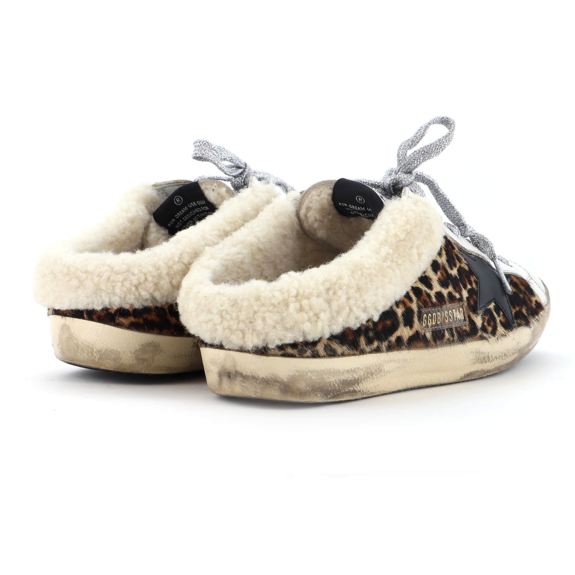 Women's Superstar Sabot Sneakers Mixed Materials with Shearling