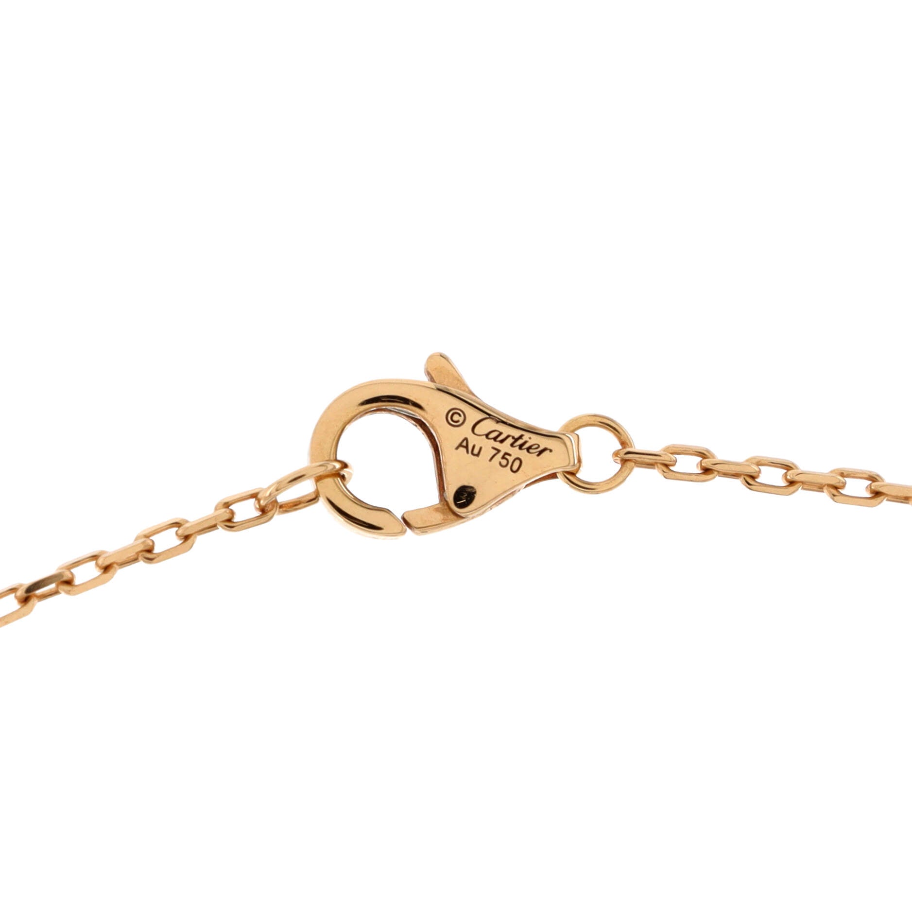 Trinity Diamond Pendant Necklace 18K Tricolor Gold and Diamond