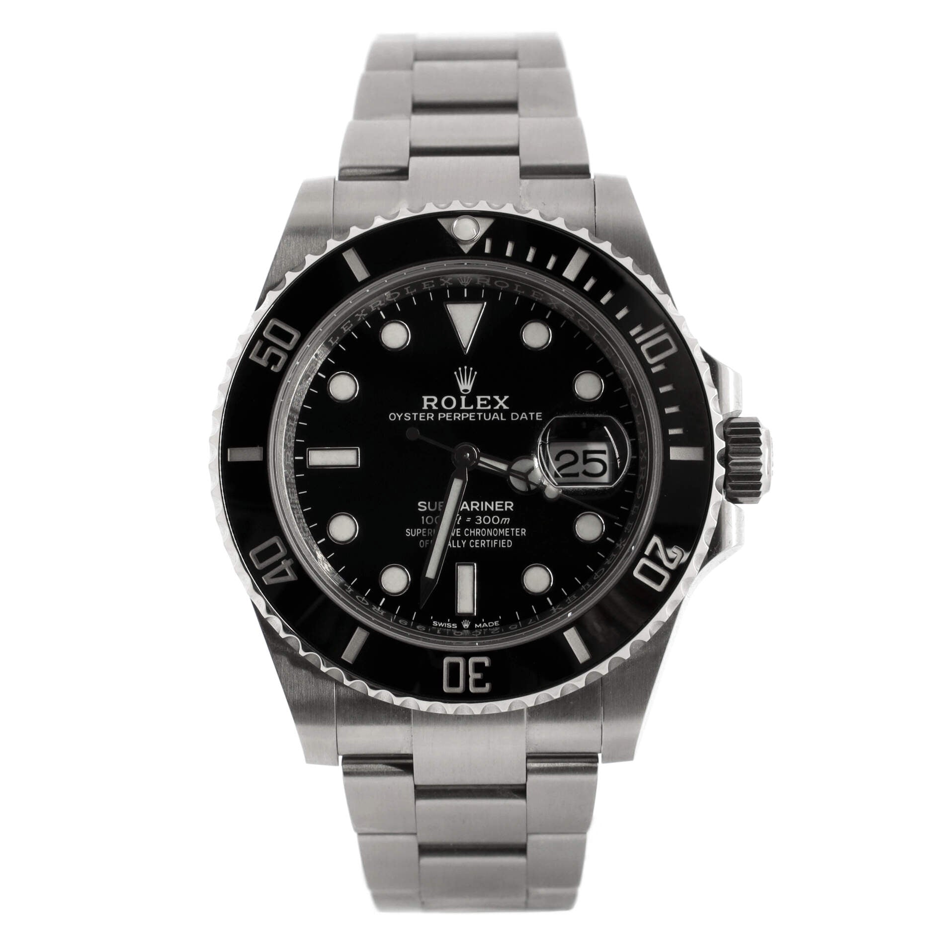 Oyster Perpetual Submariner Date Automatic Watch Stainless Steel and Cerachrom 41