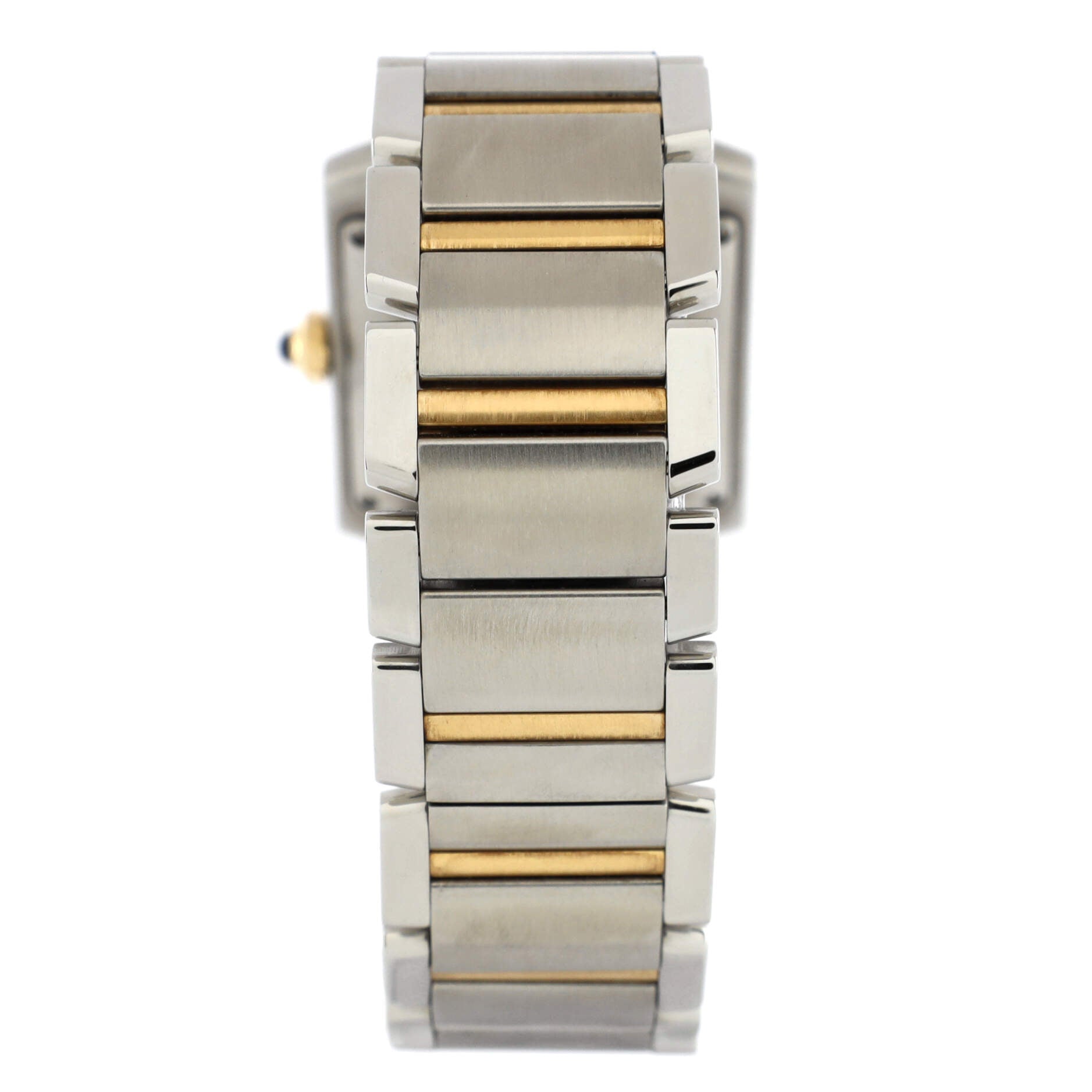 Tank Francaise Automatic Watch Stainless Steel and Yellow Gold 28