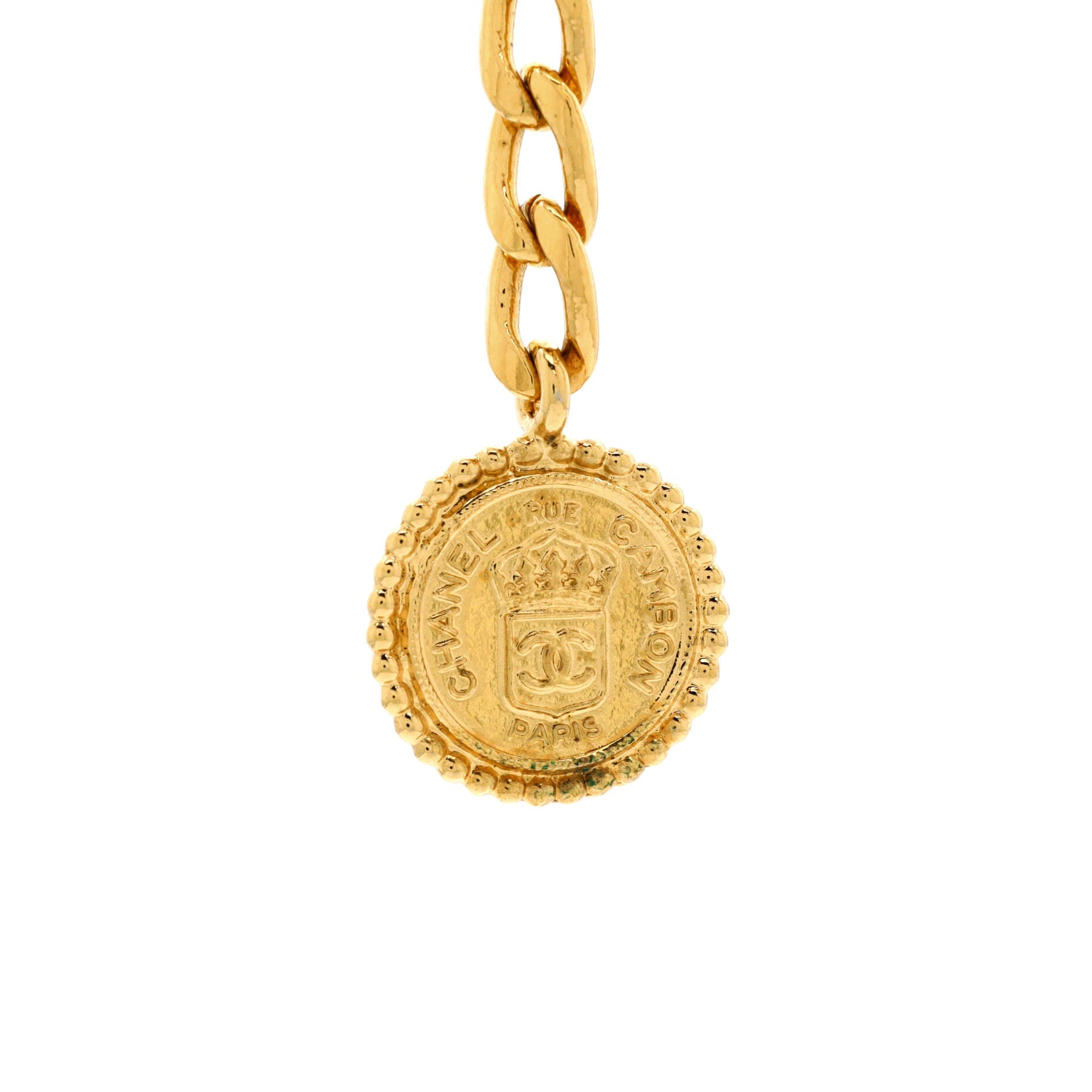 Vintage Multi-Chain Medallion Belt Metal 85