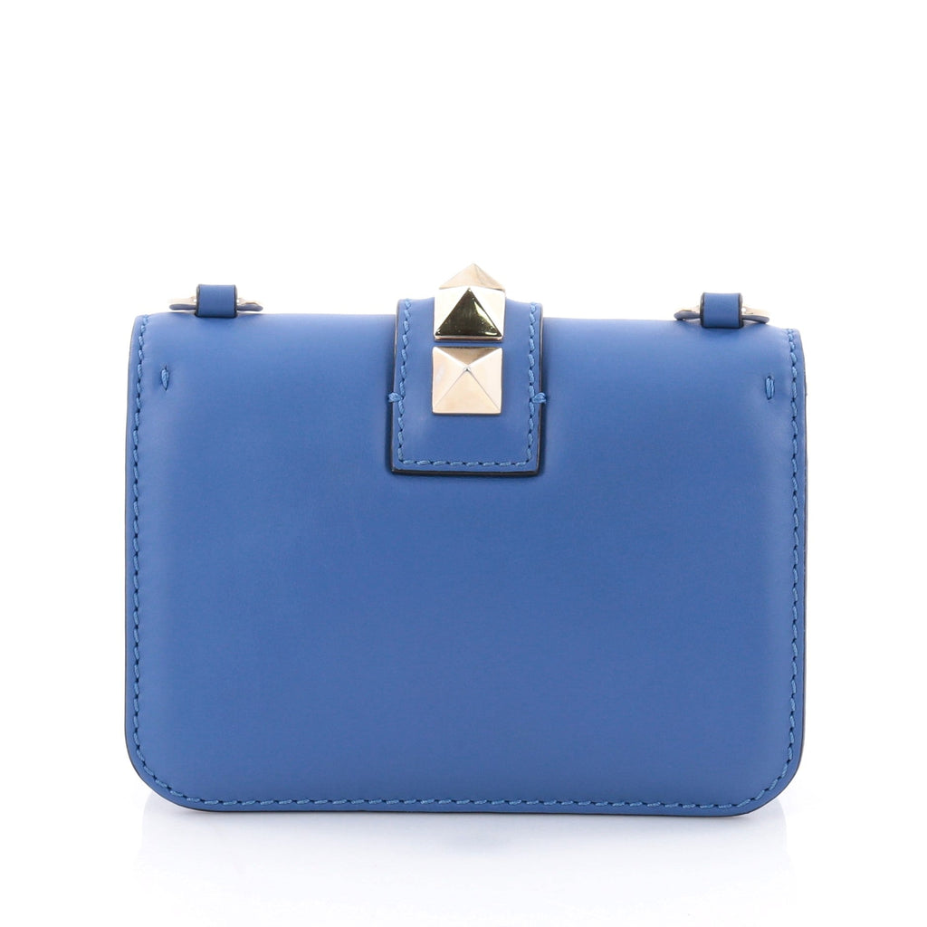 Glam Lock Shoulder Bag Leather Mini