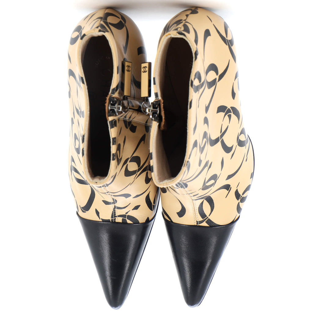 Women's CC Ankle Boots Printed Leather